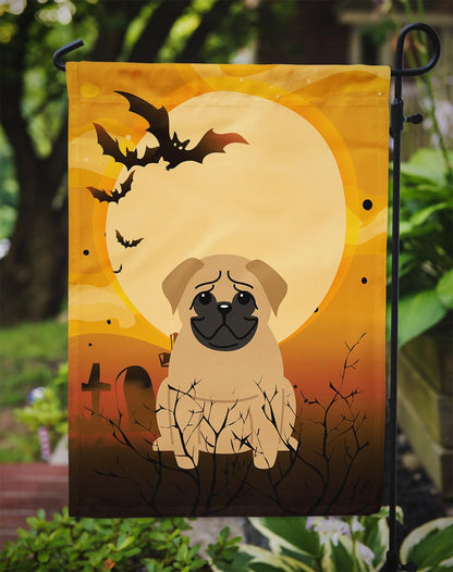 Caroline's Treasures BB4273GF Halloween Pug Brown Garden Size Flag, Small, Multicolor