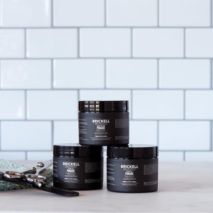 Brickell Men’s Styling Clay Pomade For Men, Natural & Organic with Strong Hold & Matte Finish, Product for Modern Hairstyles, 2 Ounces, Scented - Available at All In One Marketplace Canada