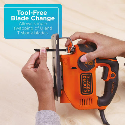 BLACK+DECKER Jig Saw, Smart Select, 5.0-Amp (BDEJS600C) BLACK+DECKER
