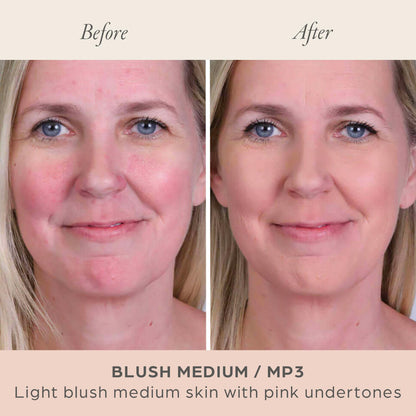 PÜR MINERALS 4-in-1 Pressed Mineral Makeup Powder Foundation with SPF 15 - Concealer & Finishing Compact Pressed Powder for Face - Buildable Medium to Full Coverage Foundation Powder (Blush Medium) PÜR MINERALS