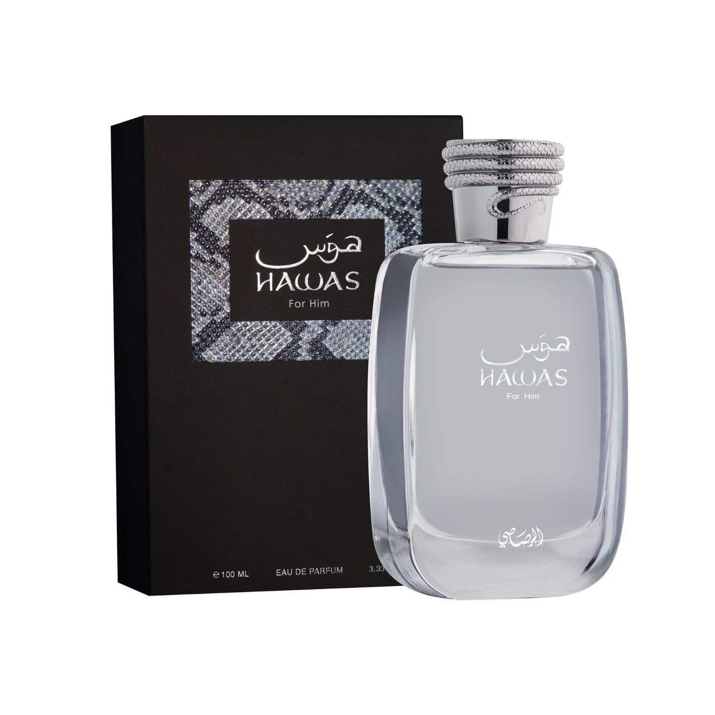 RASSASI Hawas for Men Eau de Parfum, 3.4 Ounce - Available at All In One Marketplace Canada