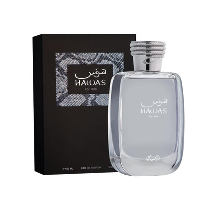 RASSASI Hawas for Men Eau de Parfum, 3.4 Ounce - Available at All In One Marketplace Canada