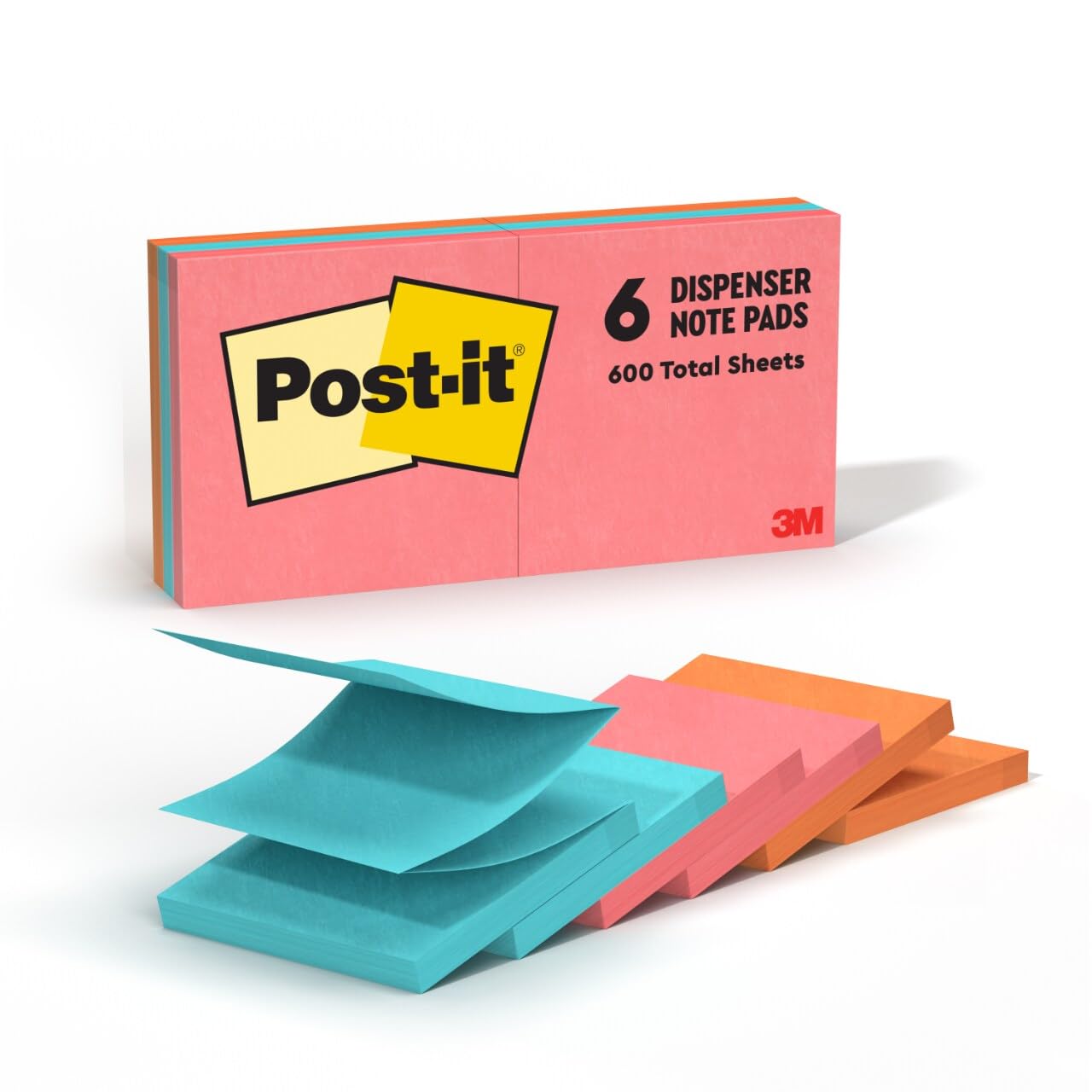 Post-it Pop-up Notes, 3 x 3 in, Poptimistic Collection, 6 Pads Post-It