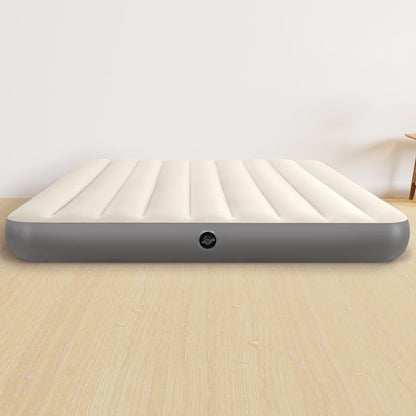 INTEX 64103E Dura-Beam Standard Single-High Air Mattress: Fiber-Tech – Queen Size – 10in Bed Height – 600lb Weight Capacity – Pump Sold Separately