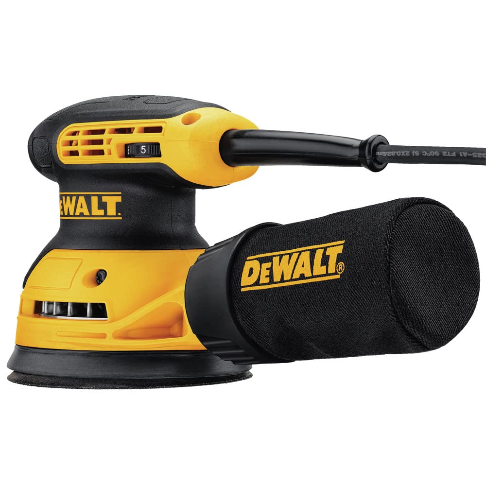 DEWALT Orbital Sander, 5", Variable Speed, Random Orbit Electric Sander (DWE6423K) - Available at All In One Marketplace Canada