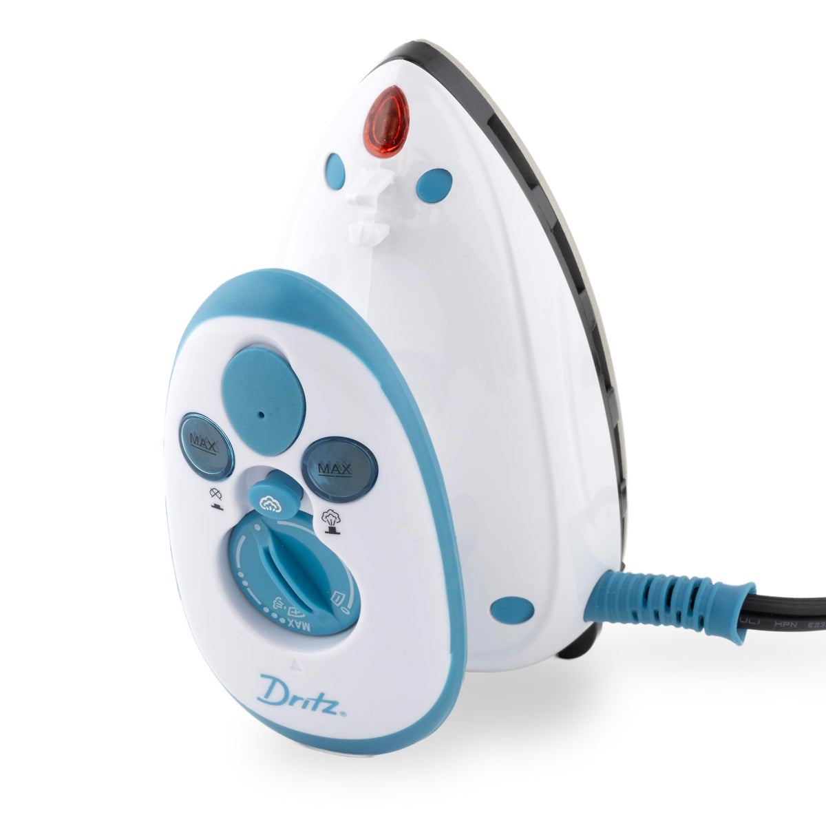 Dritz Mighty Travel Steam Iron: Mini Iron for Quilting, Crafts & Sewing, Compact Portable Travel Steamer for Home & On-The-Go Use