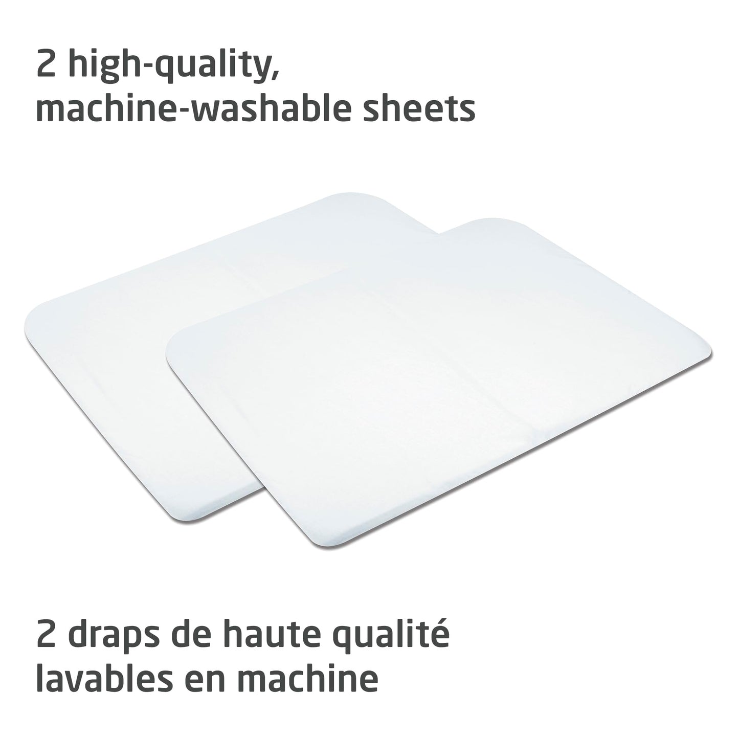 Maxi-Cosi Swift/Calao Playard Mode Fitted Sheets – 2-Pack, 100% Cotton, Soft and Breathable, Durable, Perfect Fit for Playard Mattress, Machine Washable, Baby Bedding Essentials Maxi-Cosi