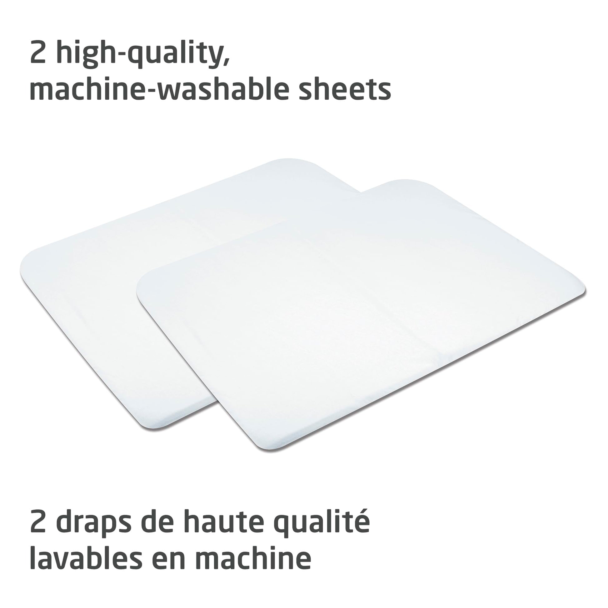 Maxi-Cosi Swift/Calao Playard Mode Fitted Sheets – 2-Pack, 100% Cotton, Soft and Breathable, Durable, Perfect Fit for Playard Mattress, Machine Washable, Baby Bedding Essentials Maxi-Cosi