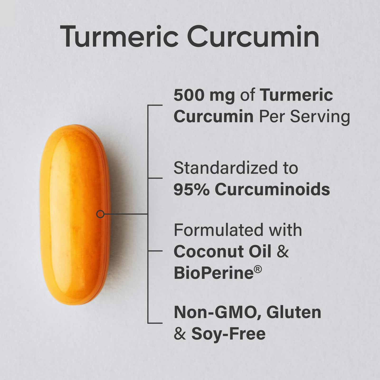 Sports Research® Turmeric Curcumin C3® Complex 500mg, Enhanced with Black Pepper & Organic Coconut Oil for Better Absorption; Non-GMO, Gluten Free & Third-Party Tested - 120 Liquid Softgels - Available at All In One Marketplace Canada