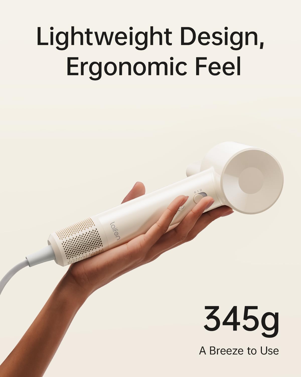 Laifen SE Lite Professional Hair Dryer, High-Speed Blow Dryer 100,000 RPM Brushless, Ionic Hair Dryer with Diffuser for Curly Hair , Fast Drying Low Noise, Diffuser Hair Dryer for Women and Men Lightweight Thermo-Control with 2 Nozzles, HD110 - Available at All In One Marketplace Canada