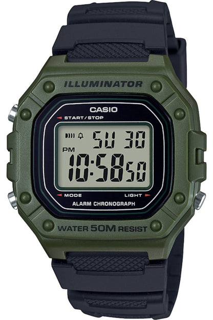 Casio Men's W-218H-3AVCF Classic Digital Display Quartz Black Watch - Available at All In One Marketplace Canada