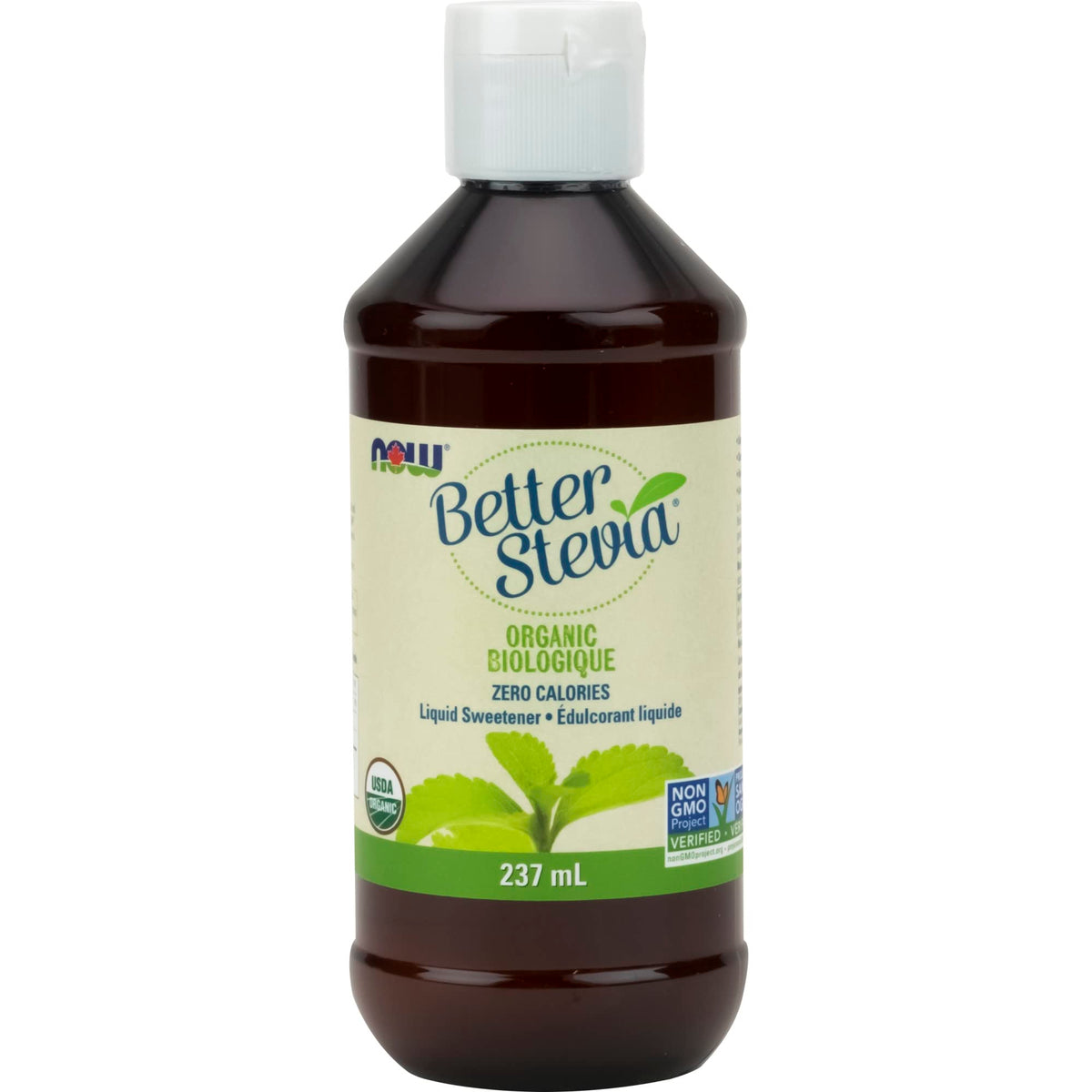 NOW Foods BetterStevia Organic Zero-Calorie Liquid Sweetener, Keto Friendly, Suitable for Diabetics, No Erythritol, 237mL