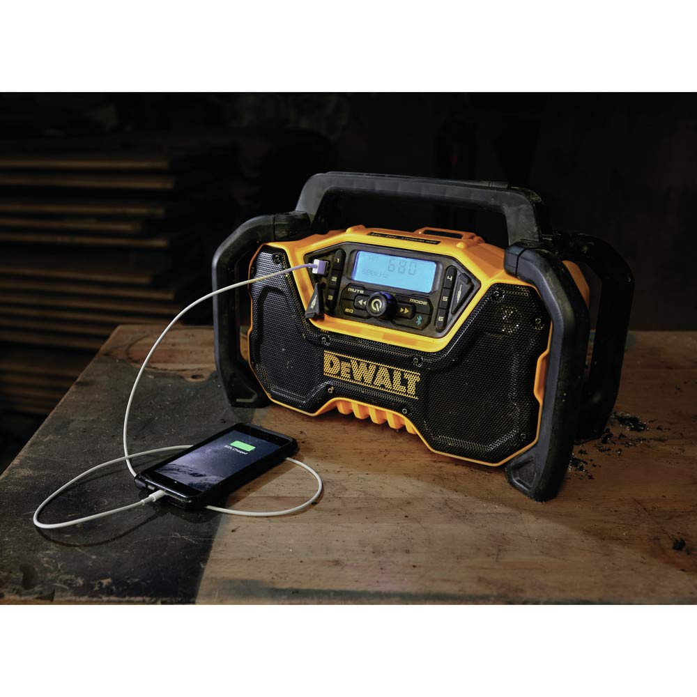 DEWALT 12V/20V MAX* Portable Radio, Bluetooth, Cordless, Jobsite, Tool Only (DCR028B) DEWALT
