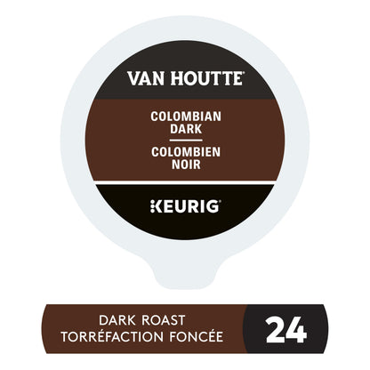 Van Houtte Colombian Dark K-Cup Coffee Pods, 24 Count For Keurig Coffee Makers