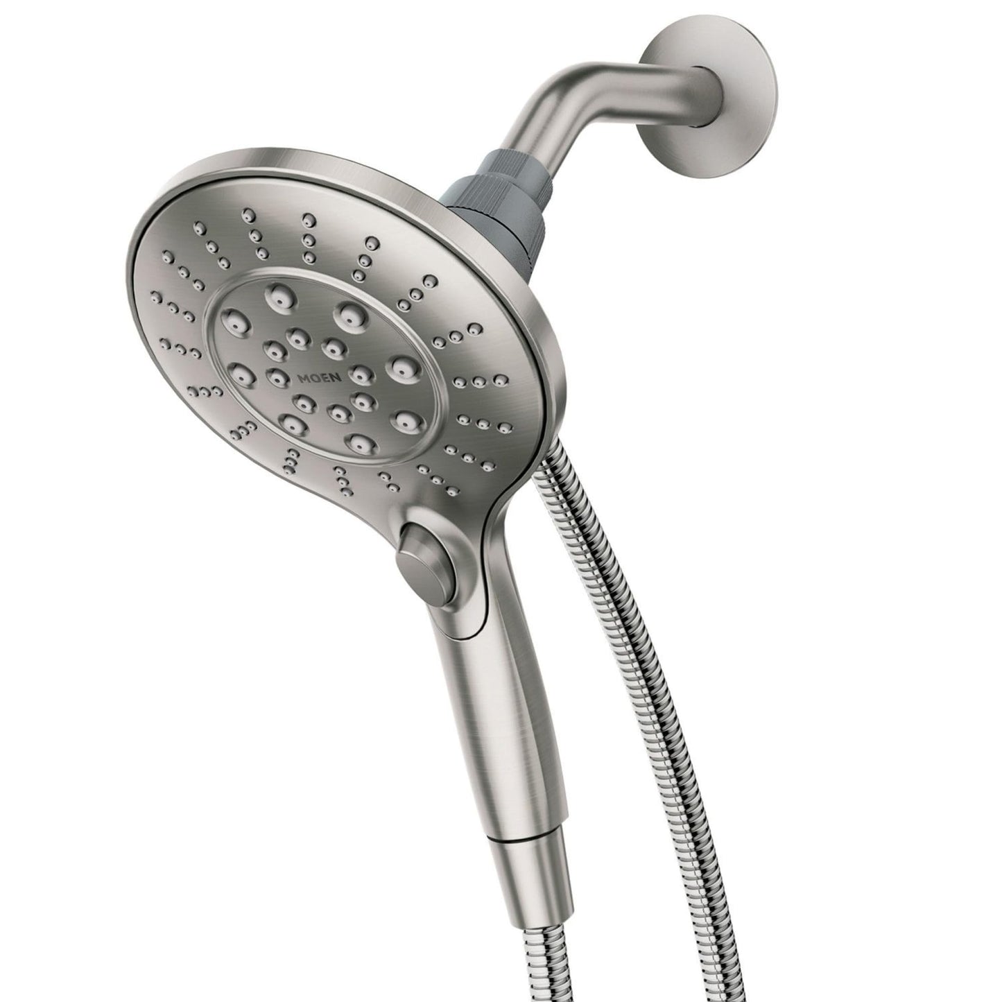 Moen 26112SRN Engage Magnetix Six-Function 5.5-Inch Handheld Showerhead with Magnetic Docking System, Spot Resist Brushed Nickel 🍁 All In One Marketplace Canada