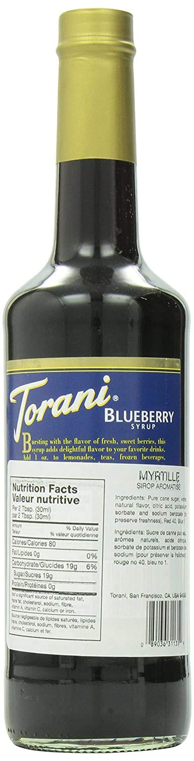 Torani Blueberry Flavour Syrup 750 Milliliter Torani