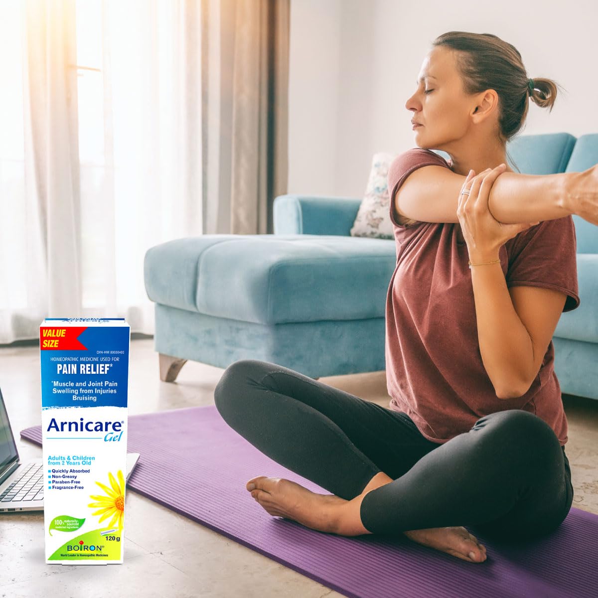 Boiron Arnicare Gel 120g for pain relief, Muscle pain and joint pain. Eases resorption of bruises and inflammatory oedema caused by falls, blows, blunt injury or surgery. 🍁 All In One Marketplace Canada