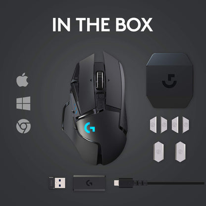 Logitech G502 Lightspeed Wireless Gaming Mouse - Black
