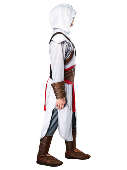 Rubies Men's Assassin's Creed Altair Deluxe Costume Jumpsuit with Cloak for Themed Parties and Halloween, Large, As Shown, Large