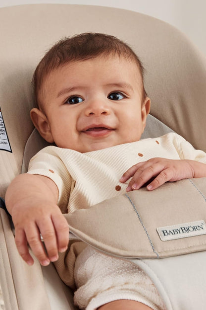 BabyBjorn Bouncer Balance Soft, Woven, Khaki/Beige BabyBjörn