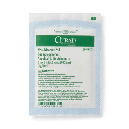CURAD Sterile Non-Adherent Pad, 3x8 (Pack of 50) Curad