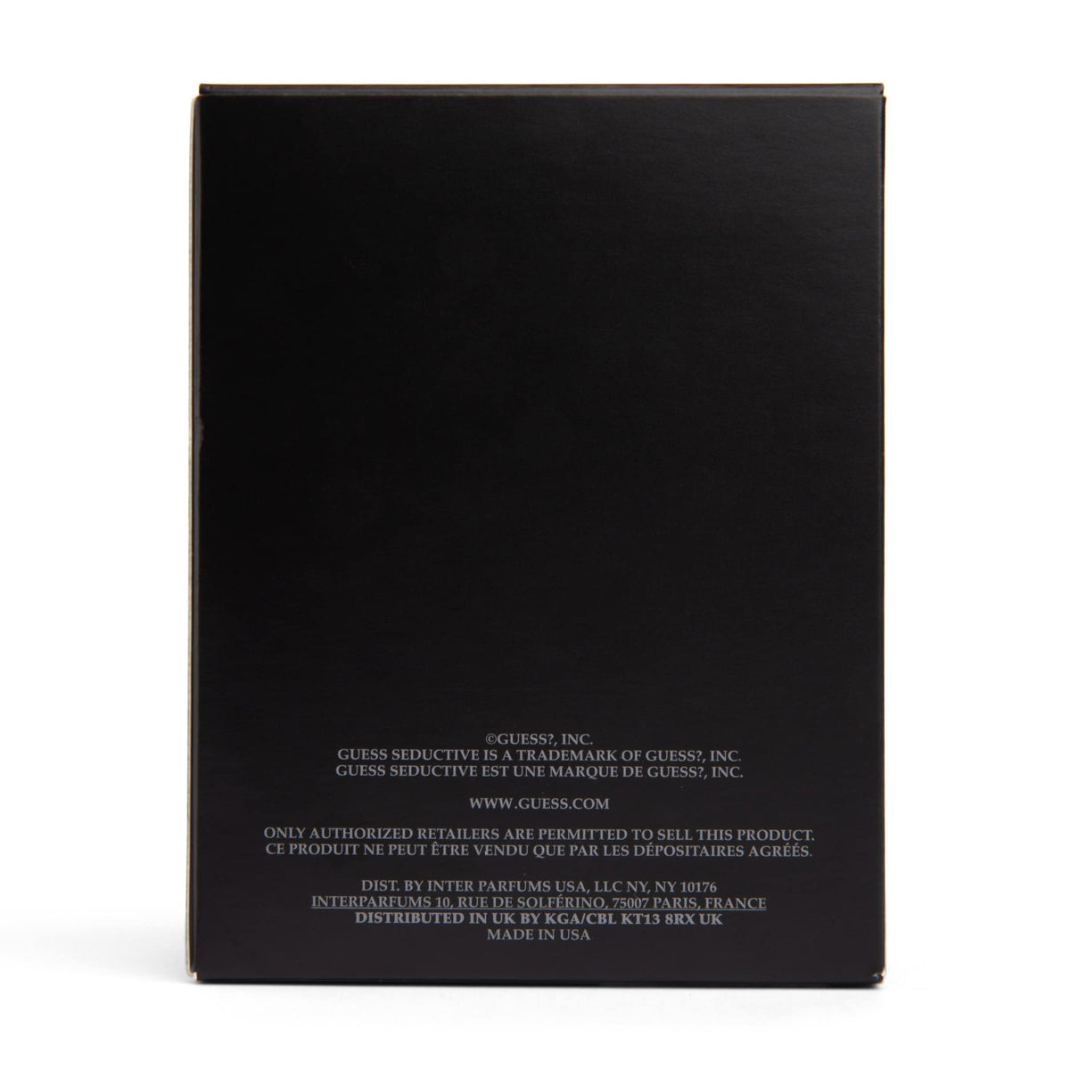Guess Seductive Homme Noir 3.4 oz EDT Spray RETAIL