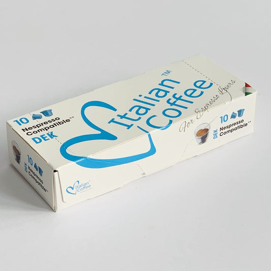 100 Decaffeinated Espresso Pods for Nespresso OriginalLine Machines | Italian Blend