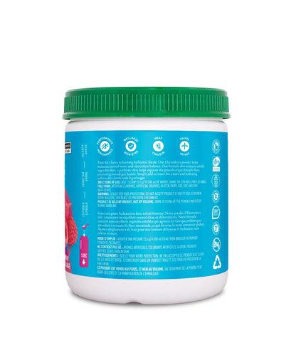 Organika Electrolyte Drink Mix - Raspberry - Zero Sugar, 350g (100 Servings)
