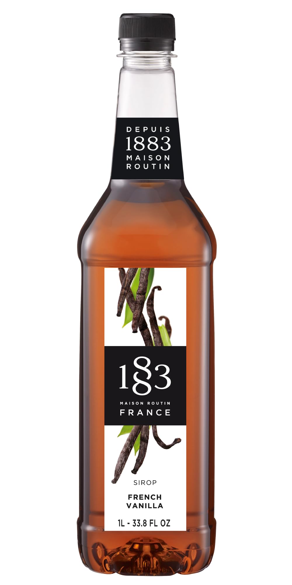 Maison Routin 1883 French Vanilla Syrup, Pet Bottle 1000 Milliliter