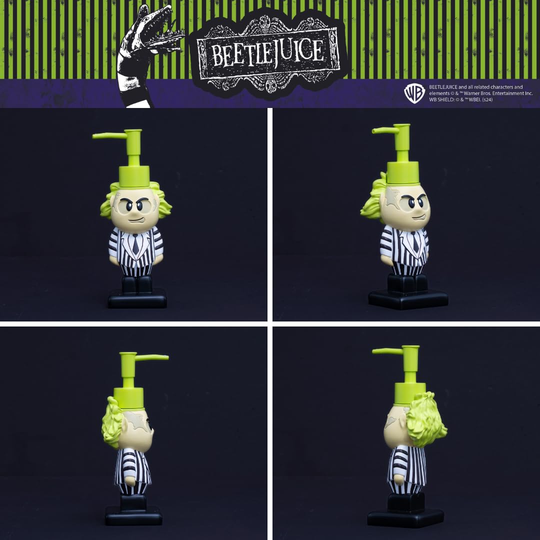 Beetlejuice Halloween Soap/Lotion/Hand Sanitizer Resin Pump Dispenser, 2.7 Ounces, (Officially Licensed Product) by Franco Collectibles