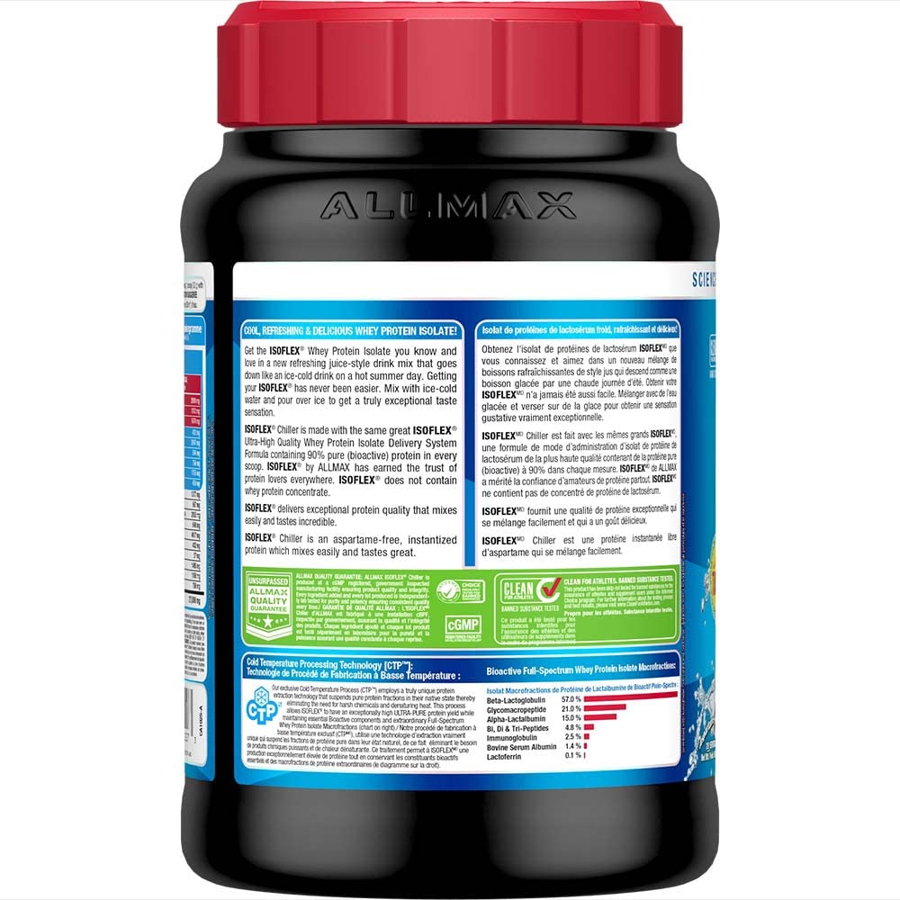 ALLMAX Isoflex Chiller Whey Protein Isolate - Citrus Peach - 2 lb