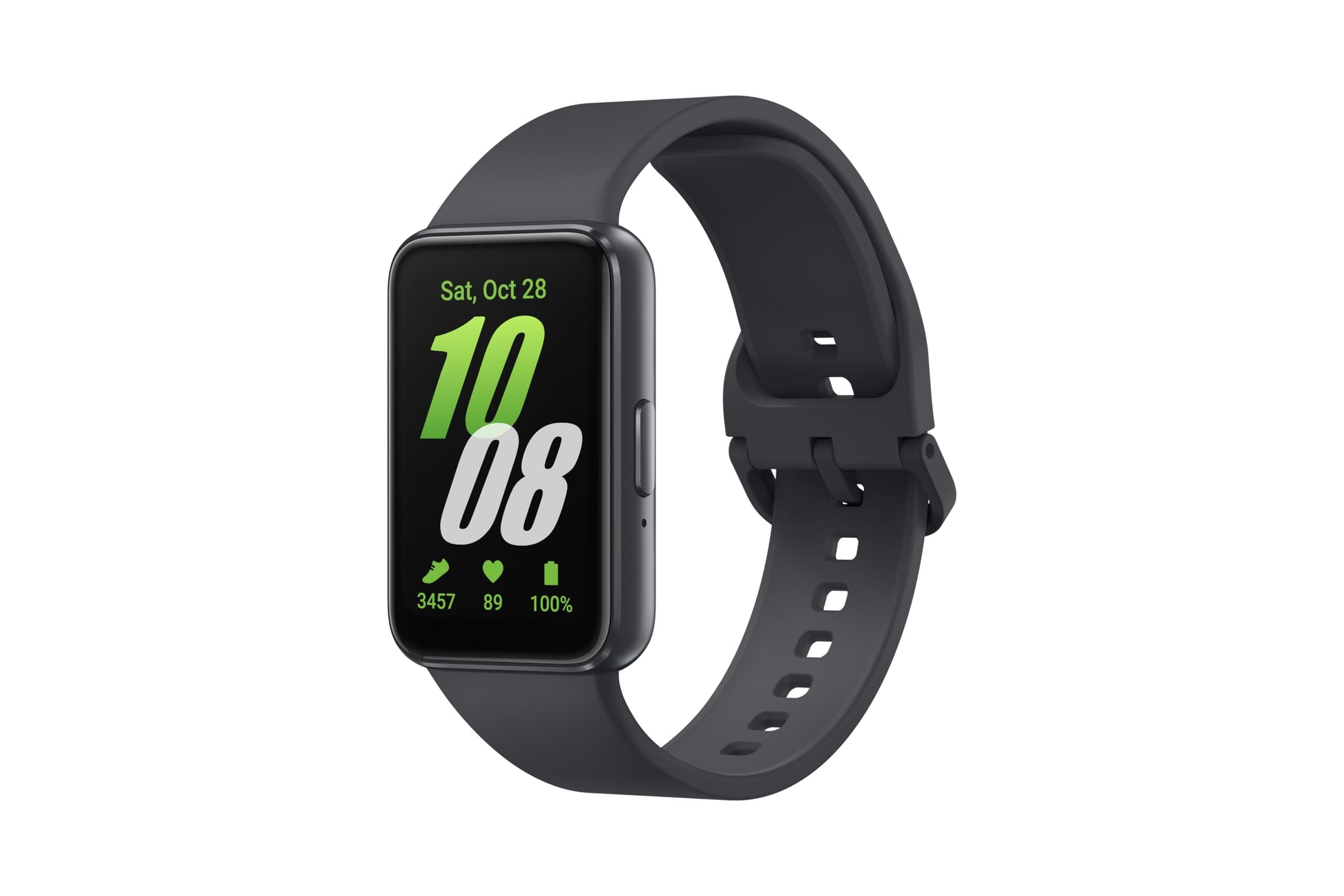 Samsung Galaxy Fit3, 1.6" AMOLED Display, 13 Days Battery Charge, Sleep Monitoring, Fall Detection - Dark Gray (CAD Version & Warranty)
