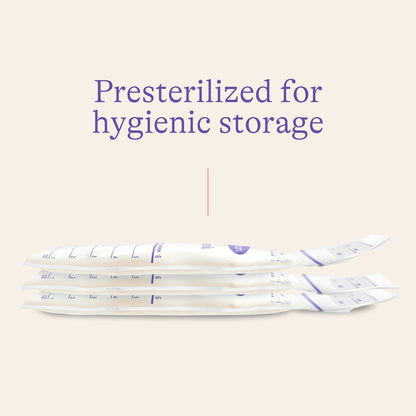 Lansinoh Breastmilk Storage Bags, 100 Count, Baby Essentials, Fast Freeze & Thaw Breast Milk Bags for Baby Bottle Feeding, Superior Strength & Stretch, 6 Ounce