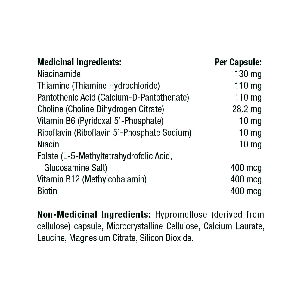 Thorne B Complex - B Vitamins in Their Active Forms - 60 Capsules - Available at All In One Marketplace Canada