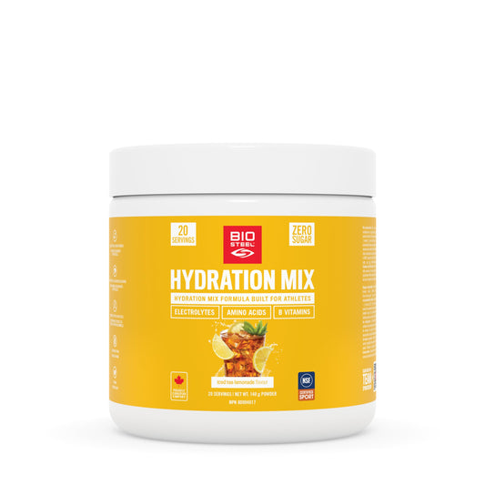 BioSteel Electrolyte Hydration Mix Powder, Zero Sugar, No Artificial Flavours, Iced Tea Lemonade, 20 Serving Container