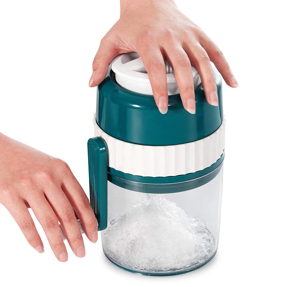 MANBA Ice Shaver and Snow Cone Machine - Premium Portable Ice Crusher and Shaved Ice Machine with Free Ice Cube Trays - BPA Free - Available at All In One Marketplace Canada