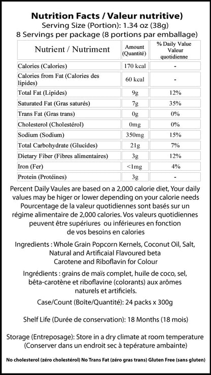 Preferred Popcorn 8oz All-in-One Butter Flavored Popcorn Kit - 24 Pack Case for Theatre Machines