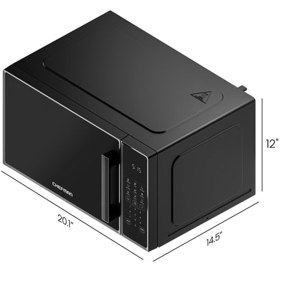 Chefman Countertop Microwave Oven 1.1 Cu. Ft., 1000 Watts with 10 Power Levels, 6 Cooking Presets with One-Touch Express Cook, Eco Mode, Child Safety Lock, & Mute Button - Black 🍁 All In One Marketplace Canada