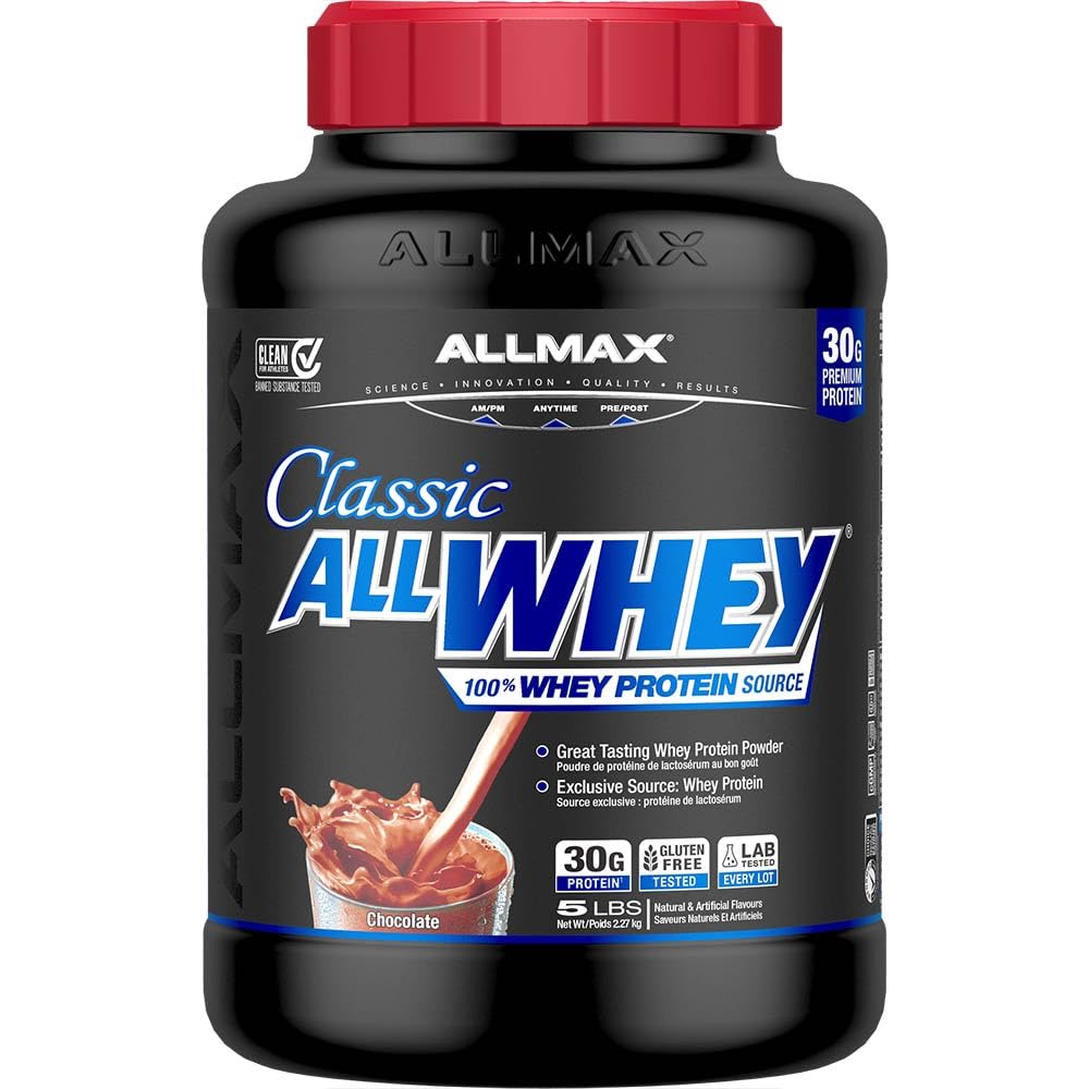 ALLMAX All Whey Classic - 100% Whey Protein Powder, Chocolate, 5 lb