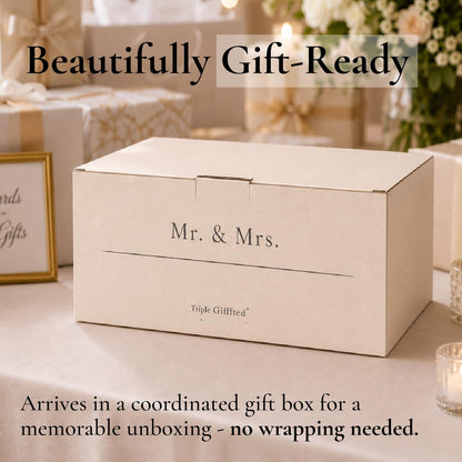 Triple Gifffted Mr and Mrs Coffee Mugs Couples Gift Set, 380 ml Ceramic 🍁 All In One Marketplace Canada