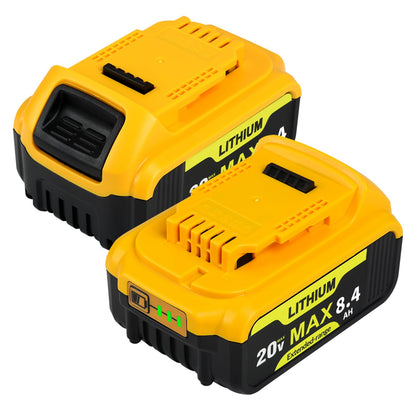 2 Packs 20V Max Battery Replacement for DEWALT 20V Battery Compatible with Dewalt Battery DCB200 DCB205 DCB206 DCB208 DCB180 DCD/DCF/DCG Series Cordless Tools with 3-LED Indicator - Available at All In One Marketplace Canada