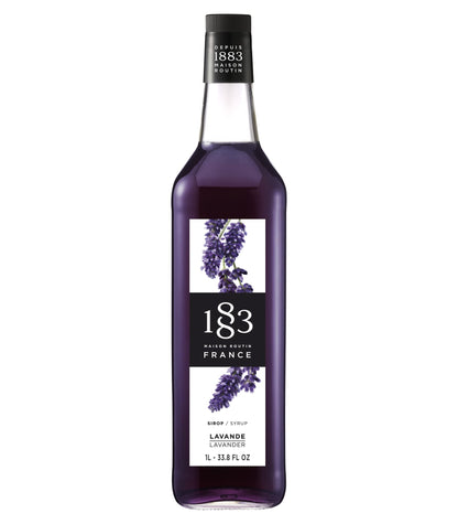 1883 Lavender Syrup, 1L Glass 1883 MAISON ROUTIN