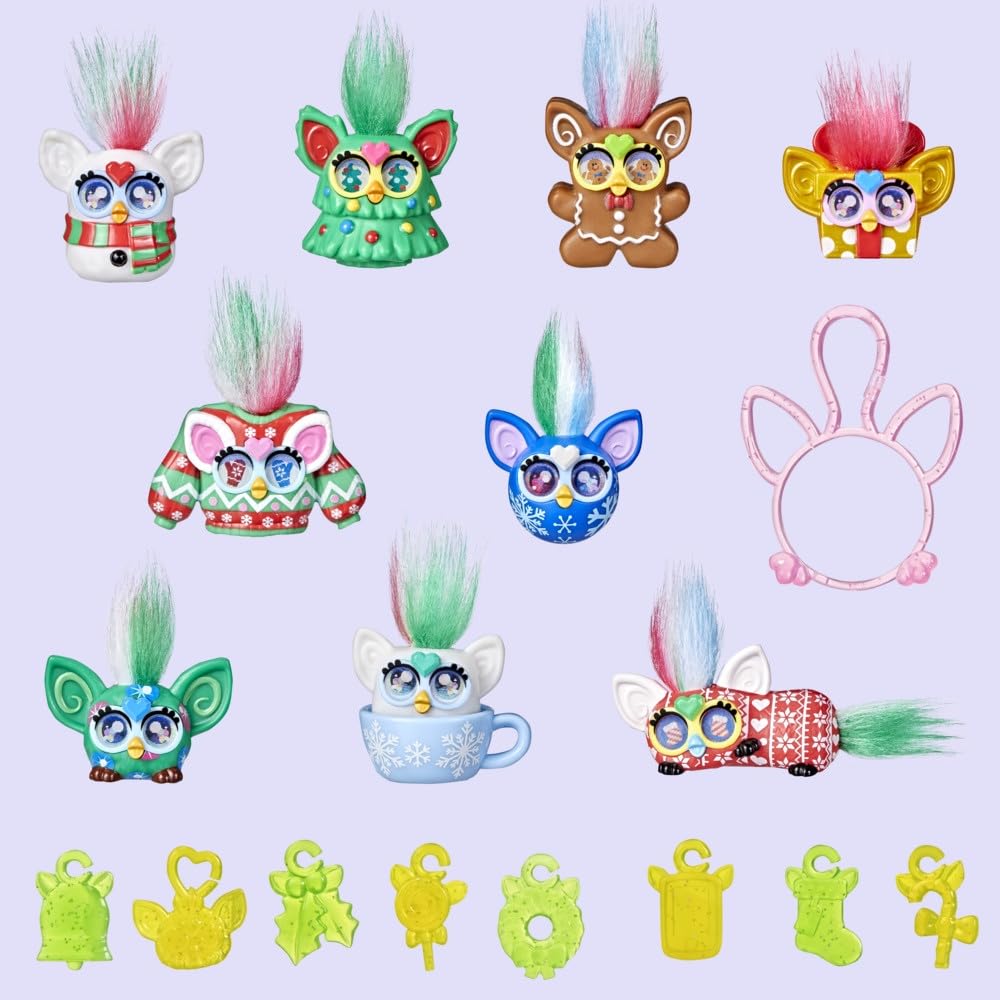 Furby Minis Advent Calendar for Kids 6 Years and Up, 24 Days of Surprise Holiday Toys with 1-Inch Figures, Stickers & Fun Accessories 🍁 All In One Marketplace Canada