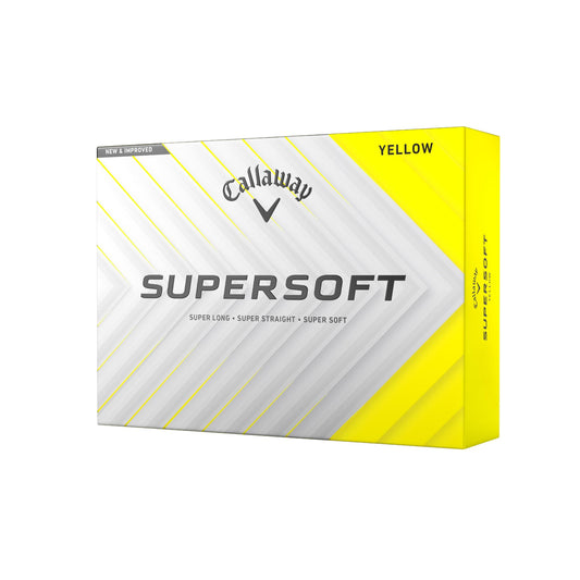 Balles de golf Callaway Golf Supersoft (2025, jaunes) 🍁 All In One Marketplace Canada