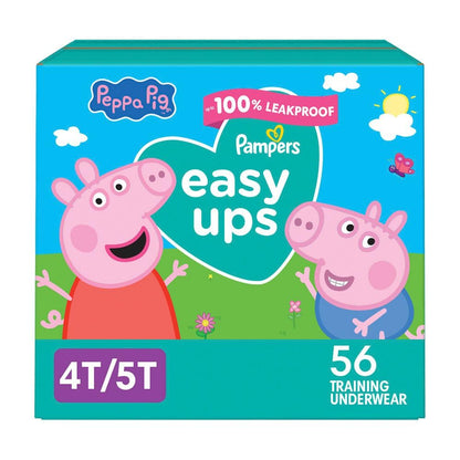 Pampers Easy Ups Training Underwear Peppa Pig Size 6 4T-5T, 1 Pack (Count of 56) 🍁 All In One Marketplace Canada