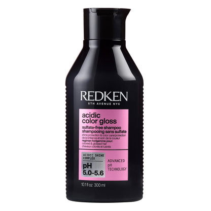 Redken Sulfate Free Shampoo, Acidic Color Gloss, Protecting Shampoo for Intense Shine and Vibrancy, Gentle Cleanser, With Vitamin E and Arginine, Color Safe Shampoo, 300ML Redken