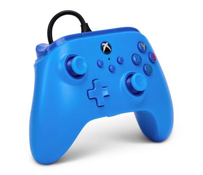 PowerA Wired Controller for Xbox Series X|S - Blue, gamepad, video game/gaming controller, works with Xbox One, Officially Licensed