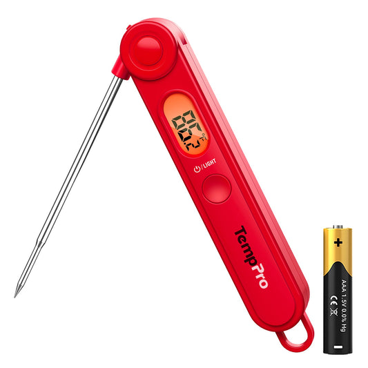 TempPro TP03B Digital Instant Read Meat Thermometer, Cooking Candy Kitchen Food Thermometer with Backlight LCD for BBQ Grill Oil Deep Fry Brewing Wine Making (Previously ThermoPro) - Available at All In One Marketplace Canada