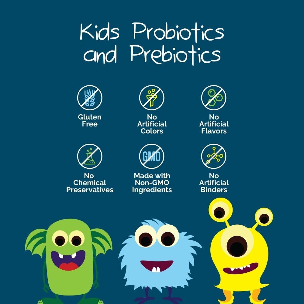 Intelligent Labs Kids/Children Probiotics 6 Billion CFU with Prebiotics, PHGG & FOS, Once-Daily Chewable, Great Taste, 10x Effectiveness, 60-Day Supply, Third-Party Verified - Available at All In One Marketplace Canada