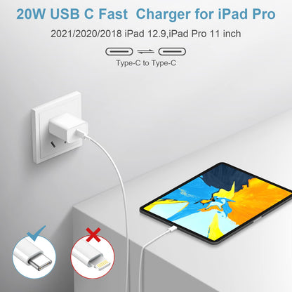 iPhone 17 16 15 Charger USB C Charger [Apple MFi Certified] 2Pack USB C Charger Block with 6FT USB C to Type C Cable Compatible with iPhone 17 16 Pro/16 Pro Max/15/15 Pro Max/16e, iPad Pro12.9/11